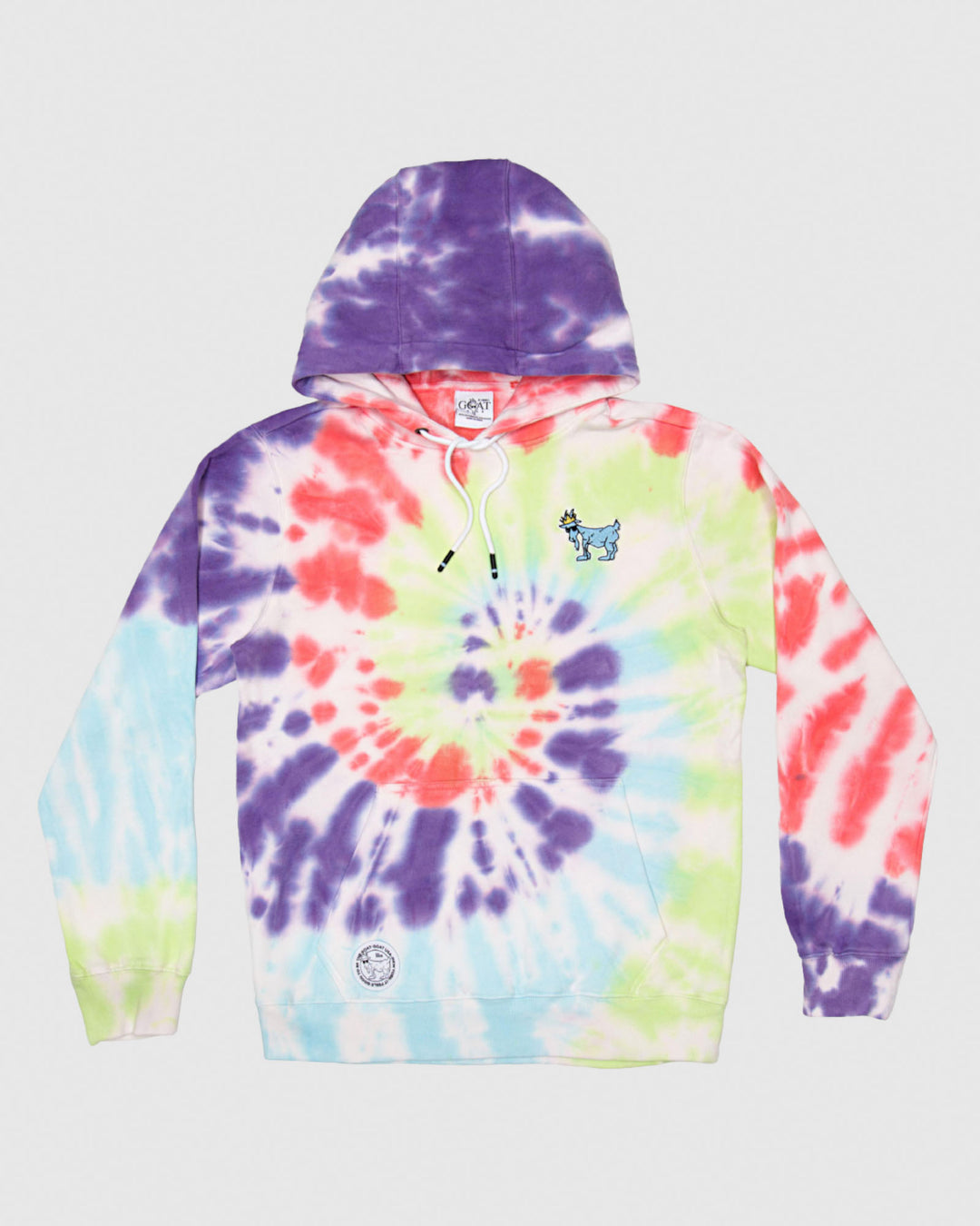 Front of Tie-Dye Hooded Sweatshirt
